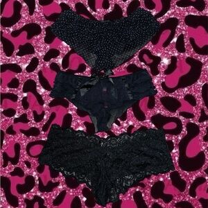 Smart & Sexy Black Lace Panty bundle